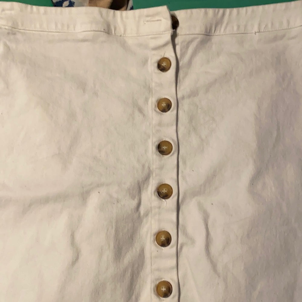 White MIDI skirt